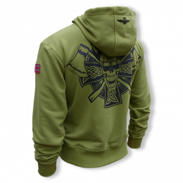 Толстовка на молнии Erik and Sons "Skabell" олива