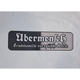 Футболка Übermensch "Alte Werte, Neues Leben" белая