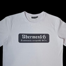 Футболка Übermensch "Alte Werte, Neues Leben" белая