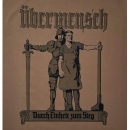 Футболка Übermensch «Durch Einheit zum Sieg» бронза